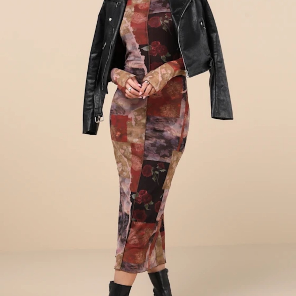 Lulu's Multicolor Patchwork Dress